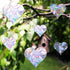 24 Pieces Heart Window Clings, Anti-Collision Decals for Birds, Non-Adhesive Prismatic Vinyl Clings