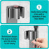 Curling Iron Holder, Wall Mount Hair Styling Accessories Organizer for Flat Irons, Combs, and Wands