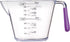 Colourworks Measuring Jug Set, 3-Piece Plastic Jugs with 200, 400 and 900ml, Purple