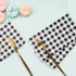 Hunanyume 100 Pack 3 Black and White Gingham Napkins - Ply Disposable Buffalo Plaid Checkered Dinner Napkins, Guest