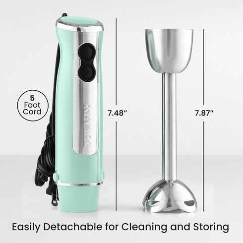 Zulay Immersion Blender Handheld, 800 Watt with High Power Turbo Mode, Stick Blender for Smoothies & Soup