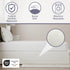 Lux Hotel Tailored Bed Skirt, Classic 14" Drop Length Pleated Styling, Full, Ivory