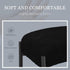 16.3"L 12.8"W 17.3"H 4 Vanity Stool Chair Faux Fur, x x Soft Ottoman, Makeup Chair Bench Furry Padded Seat with Metal