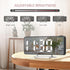 Projection Alarm Clock for Bedroom, Digital Clock with 180° Rotatable Projector, Large Display LED Alarm Clock