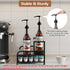 3-Tier 8 35 Countertop Coffee Syrup Rack Organizer, Bottles Syrup Rack with K Cup Storage Basket for Coffee Bar, Bottle
