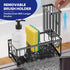 Accessories(1 Sinnsally Kitchen Sponge Holder,Sink Caddy Organizer with Brush Holder,Stainless Steel Sink Box Dish