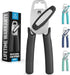 Zulay Kitchen Heavy Duty Stainless Steel Can Opener, Manual with Large Bottle Opener, Rust Proof, Smooth Edge, Easy