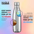 HASLE OUTFITTERS 17oz Stainless Steel Water Bottles Bulk, Double Walled Vacuum Insulated, 4 Packs