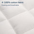 Niagara Cotton Twin Mattress Topper, Pillow Top Quilted Fitted Cooling Cover for Back Pain, Fits 20 Inches (39x75)