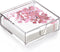 Acrylic Napkin Holder, 7"x 7"x 2.4" Flat Dispenser with Lid, Waterproof Paper Napkin Container for Kitchen & Bathroom