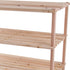 4-Tier Closet, 12 Shoe Storage Rack - Wood Shoe Organizer for Bathroom, Entryway - Footwear Shelf Holds Pairs Sneakers
