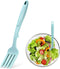 10 in 1 Silicone Flexible Fork, 11 Inch Cooking Tools, Heat Resistant for Mixing, Mashing, Baking, Lake Blue