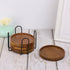 4 Set Pcs Wood Coasters for Drinks Absorbent, Wooden Coasters with Holder, Drink Coasters for Coffee Table, Absorbent
