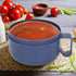 Unbreakable Microwave Soup Mugs with Lids and Handles, BPA Free Ramen Bowl for Soup, Instant Noodles, Salad (Sapphire