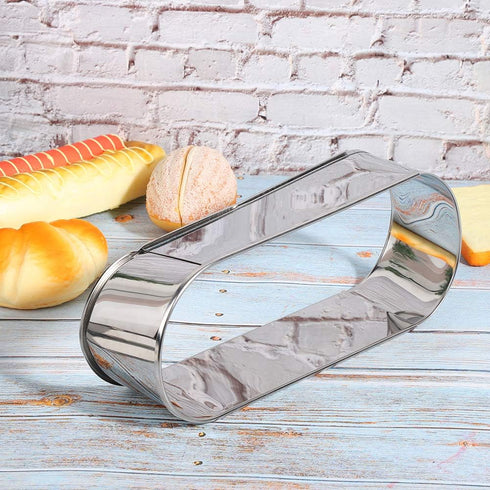 Oval Cake Tools Stainless Steel Baking Ring - Non Stick Retractable Cake Tools for DIY Baking