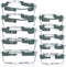 VERONES 10 Pack Glass Meal Prep Containers, Airtight Glass Lunch Containers, BPA-Free, for Microwave, Oven, Freezer &