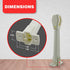 Spring Loaded Cord Tensioner by Amazing Drapery Hardware - Ivory, 1 Pack