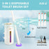 48 Count Disposable Toilet Brush Heads - Toilet Bowl Wand Refills for Bathroom Cleaning, Purple Lavender Fragrance