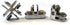 Glass Cube Connectors for 3/16" Thick Glass, 2 Way Glass Cubby Display Joiner, Chrome, 10 Pack