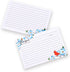 COFICE Recipe Cards 4x6 Inch, Double Sided, Cut Thicken Card Stock, 50-Pack (Bird)