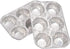 Muffin Pan | 6-Cup Cupcake Aluminum Pans Favorite Muffin Tin Size for Baking Cupcakes - Standard Size (6-cup-20Pack) by Waytiffer