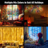 AUAUY 40 19.6FT 2 String Lights, LED String Lights Battery Operated Modes, Christmas Lights Bedroom, Waterproof Outdoor
