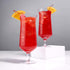 "Viski Raye 14oz Hurricane Glasses Gift Set of 2, Clear Crystal Glasses for Pina Coladas and Tropical Cocktails"