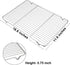 P&P CHEF Baking Rack Set of 2 - 16.6''x11.6 Stainless Steel Wire Cooling Drying Roasting Rack