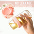 4oz 16 oz 4Pack, Glass Overnight Oats Containers with Lids Yogurt Parfait Cups with Dry and Wet Separation, Breakfast