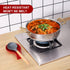 Nihow Ceramic Spoon Rest 4 Inch, Heat Resistant Utensil Holder for Kitchen Counter, Dishwasher Safe (Red)