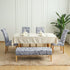 54 Inch Waterproof Dining Bench Cover Printed Stretch Rectangle Kitchen Bench Seat Slipcover for Dining Room