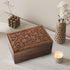 SIC Cremation Urns for Human Ashes, Small Wooden Tree of Life Urn Box for Dogs, Holds 40lbs