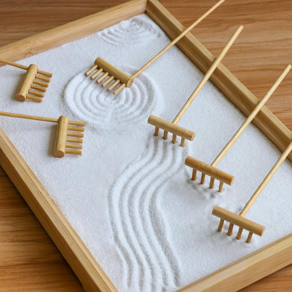 Mini Zen Garden Rake Tool - Japanese Tabletop Rock Sand Garden Tools