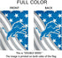 Welcome Decorations Garden Flag,Yard Outdoor Flags Decor,Football Sport Fans Double Two Sided House Flag 12 X 18 Inch (Blue Gray Stripe Design)