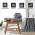 8-Piece Set,2 Sheet,2 4 600 Set,Highly Gray Bath Towels Oversized Large Bath Towels Hand Towels and Washcloths - GSM