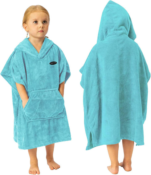 MWTA Surf Poncho Change Robe with Hood Thick Microfiber Wetsuit Changing with