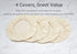 4 Pack Organic Reusable Cloth Sourdough Bowl Cover, Fits 5 -8.5 Diameter Bowls & Jars - Unbleached for Fermentation