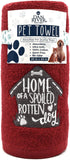 DAN RIVER Dog Towels for Drying Dogs, Large 100% Cotton Puppy Bath Towel, Ultra Soft 450 GSM, 20x40 inches