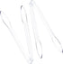 Plasticpro Disposable Plastic Serving Tongs, 12'' Durable Heavy Duty Premium Serving Utensils, Clear Pack of 2