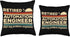 Retired Automation Engineer Not My Problem Anymore Throw Pillow, Multicolor, 18x18