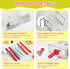 Jingmore 6 Frozen Stainless Steel Pop Molds, Round Head Metal Pop Molds with Holder & Reusable Sticks, Metal Ice Cream