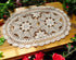 Hetao 11X19 Inch 100% Cotton Handmade Lace Crochet Oval Table mats Placemats Doily