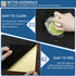 Self-Adhesive Shelf Liner, Waterproof Backed Paper Easy Peel and Stick Contact Liner for Desk Surface (Black)