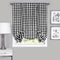 ACHIM Buffalo Check Panel Window Curtain - 42 Inch Width, 84 Inch Length, Black & White Plaid