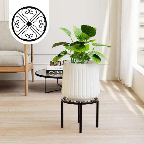 Chinpakden 7.9 7.9 5.9 inches Plant Stand Plant Holder - x x Flower Stand for Garden Courtyard, Heavy Duty Plant Rack