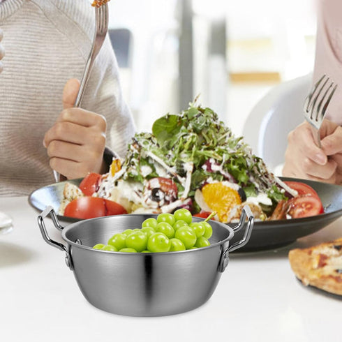 UPKOCH Ramen Cooking Pot, 13cm Stainless Steel Pasta Stockpot, Induction Saucepan for Stovetop Cooking