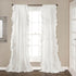 Lush Decor Reyna Ruffle Window Curtain Panel Set, Pair, 54" W x