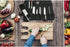 HERSENT Chef Knife Roll Bag with 17 Slots, Holds 13 Knives, 1 Meat Cleaver, Durable with Handle & Shoulder Strap