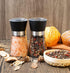 Salt and Pepper Grinder Shakers Set, Refillable Spice Mill Grinders (2.5 inches x 5.1 inches)