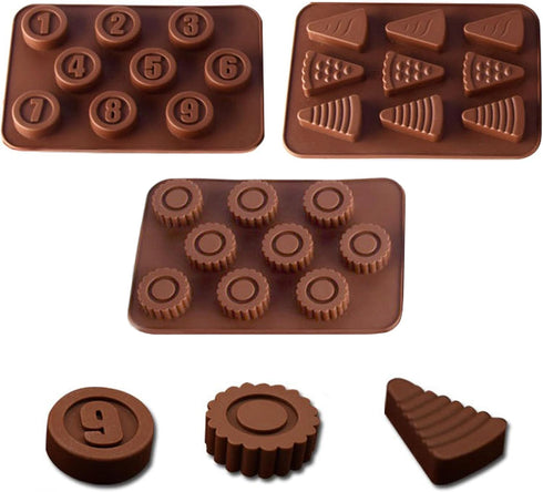 Kids' Complete Oven Pan Set for Easy Bake Ultimate Oven - Includes Round Flower, Number, and Triangular Cake Styles